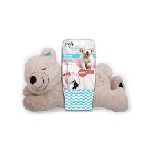 Plush Bear, Warm Bear Comfort Dog Toy  with a Removable Microwave Bag (38cm x 20cm)