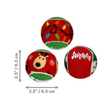 Load image into Gallery viewer, NEW! KONG CHRISTMAS HOLIDAY SQUEAKAIR BALLS - Multipack of 6 Balls
