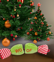 Load image into Gallery viewer, Crinkle Candy Rope Christmas 2023 Dog Toy 9 x 34cm
