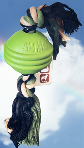 Sumo Fit Ball Dog Toy - Ball Size 9cm / Rope 27cm