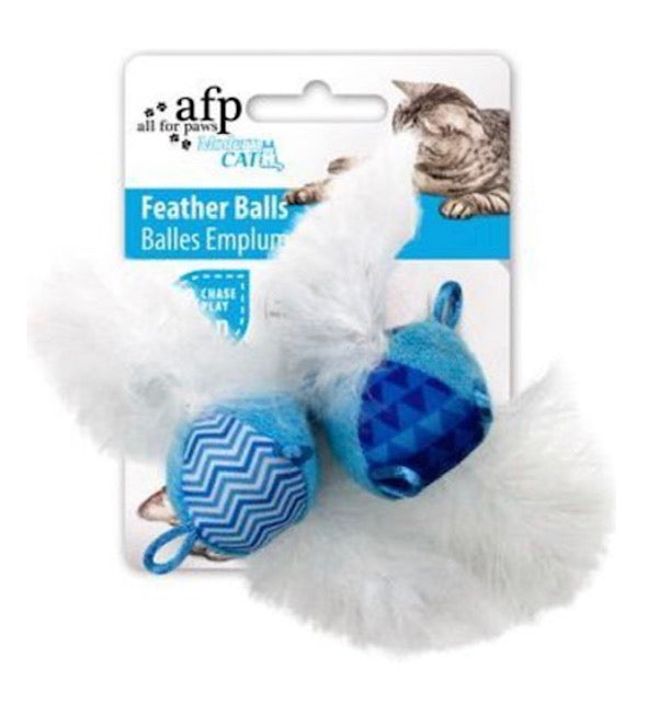 AFP Cat Toys Feather Balls with Sound Chip