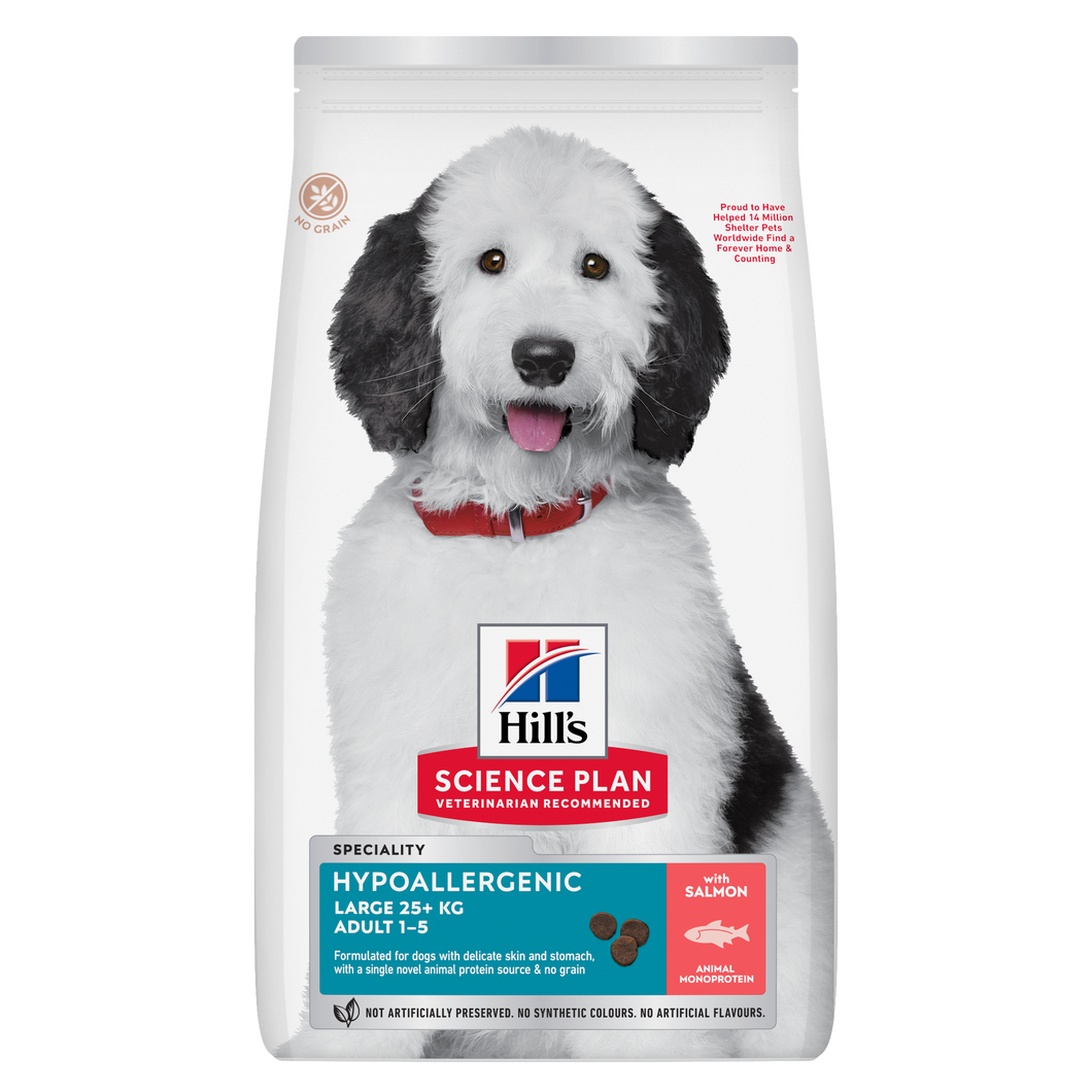 Hills Science Plan Canine Hypoallergenic for Large Breeds - Bag Size 14kg