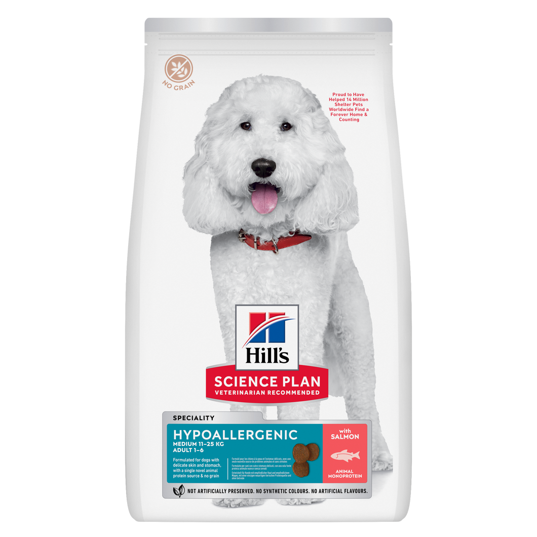 Hills Science Plan Canine Hypoallergenic for Medium Breeds - Bag Size 12kg