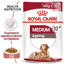 ROYAL CANIN Medium Ageing Adult Wet Dog Food Pouches - 10 x 140g