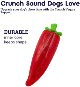 Crunch Veggies Pepper Dog Toy