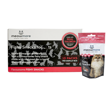 Load image into Gallery viewer, Meowmore Snacks - Meaty or Fishy Cat Treats (15g) or Meowmore Sticks (3 sticks in a pkt)
