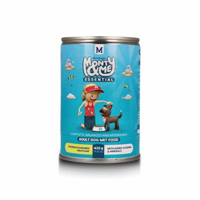 Monty & Me:  Essential Chicken Wet Dog Food - 12 x 420g can or 6 x 820g can