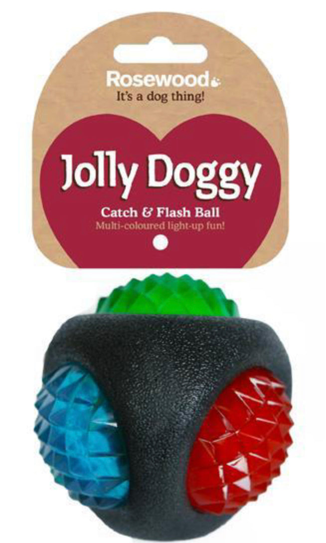 Catch and Flash Jolly Doggy Ball  8cm