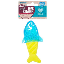 Load image into Gallery viewer, Chillax Cool Soak Shark Dog Toy

