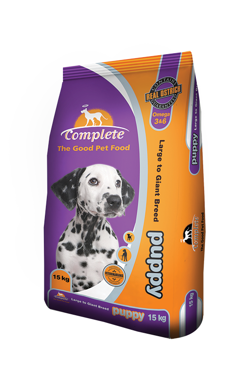 Complete Puppy Large to Giant Breed Ostrich Dog Food