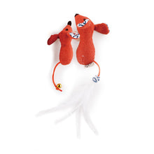 Load image into Gallery viewer, All For Paws Cat Toy Vintage Little One- x2 Mice (10cm)
