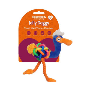Jolly Doggy Play-Plus Flamingo Dog Toy