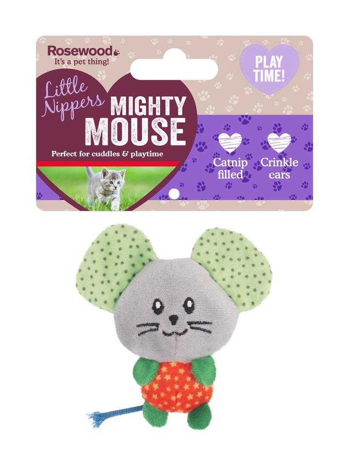 Little Nippers Mighty Mouse Cat Toy - 10cm