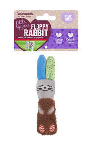 Little Nippers Floppy Rabbit Cat Toy - 14cm