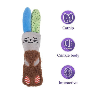 Little Nippers Floppy Rabbit Cat Toy - 14cm