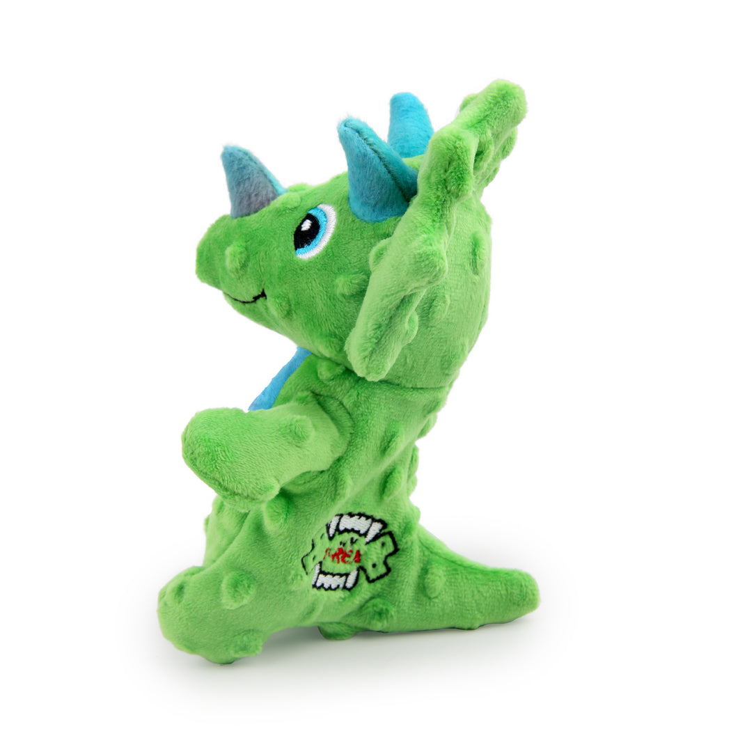 All For Paws Dog Toy My T-Rex Thomas the Mini Triceratops Green (18cm)