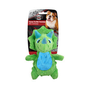 All For Paws Dog Toy My T-Rex Thomas the Mini Triceratops Green (18cm)