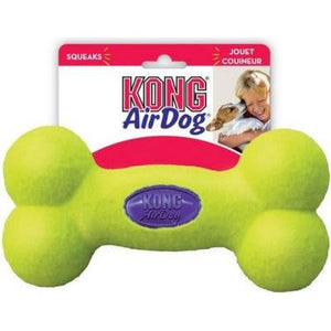Airdog Yellow Squeaker Bone Dog Toy