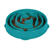 Load image into Gallery viewer, Slow Feeder Dog Bowl - Teal - Large
