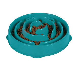 Slow Feeder Dog Bowl - Teal - Large