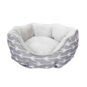 Marltons Grey Plush Pet Bed