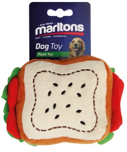 Marltons Plush Sandwich Dog Toy - 11.5cm