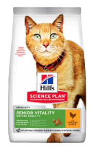 Hill's Senior Vitality Mature Adult Chicken and Rice Cat Food