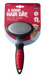 Mikki Hard Pin Slicker Brush for Thick Coats