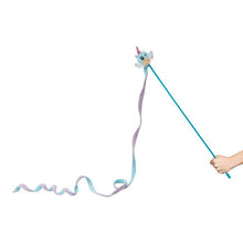 Load image into Gallery viewer, Unicorn Lure Teaser Wand Cat Toy
