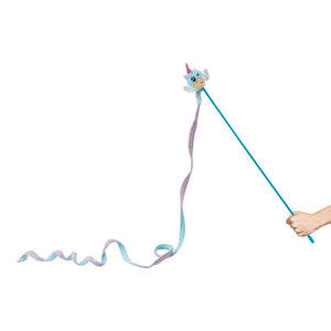 Unicorn Lure Teaser Wand Cat Toy
