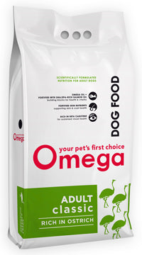 Omega Pet Foods Adult Classic Rich in OSTRICH 8kg or 20kg