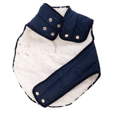 Load image into Gallery viewer, URBANPAWS Giles Puffer Navy or Black Dog Jacket
