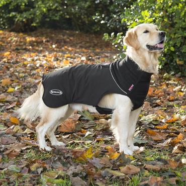 SCRUFFS Thermal Self Heating Dog Coat Black Bizzibabs Scratch