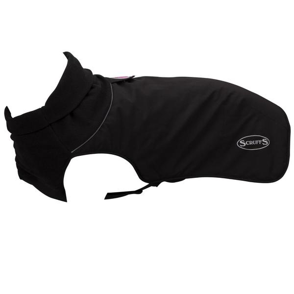 SCRUFFS Thermal Self-Heating Dog Coat - Black