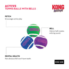 Load image into Gallery viewer, KONG Tennis Balls with Bell
