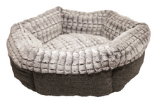 Load image into Gallery viewer, Tweed and Plush Round Cat Bed Bizzibabs.com
