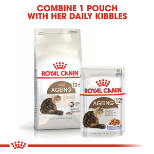 ROYAL CANIN HEALTH Ageing 12+ Cat Food - 400g, 2kg or 4kg