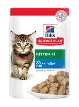 Load image into Gallery viewer, HILL&#39;S SCIENCE PLAN Kitten Wet Food  Chicken &amp; Ocean Fish Flavour
