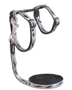 ROGZ NightCat Reflective H-Harness and Lead Set - Small