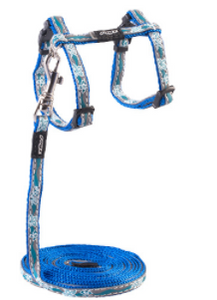 ROGZ NightCat Reflective H-Harness and Lead Set - Small