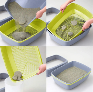 Lift to Sift Cat Litter Tray - Standard  50cm & Jumbo 57cm - A Bizzibabs Favourite Thing!
