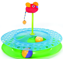 Load image into Gallery viewer, Cheese Chase 3-in-1 Activity Cat Toy

