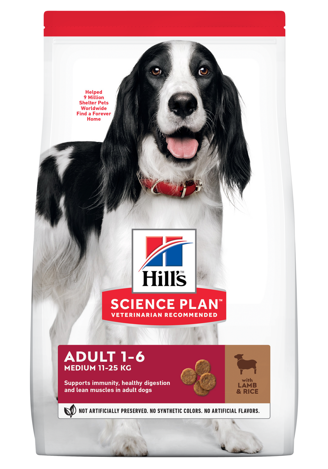 HILL'S SCIENCE PLAN Adult Medium Breed Dry Dog Food Lamb & Rice - 2,5kg or 12kg