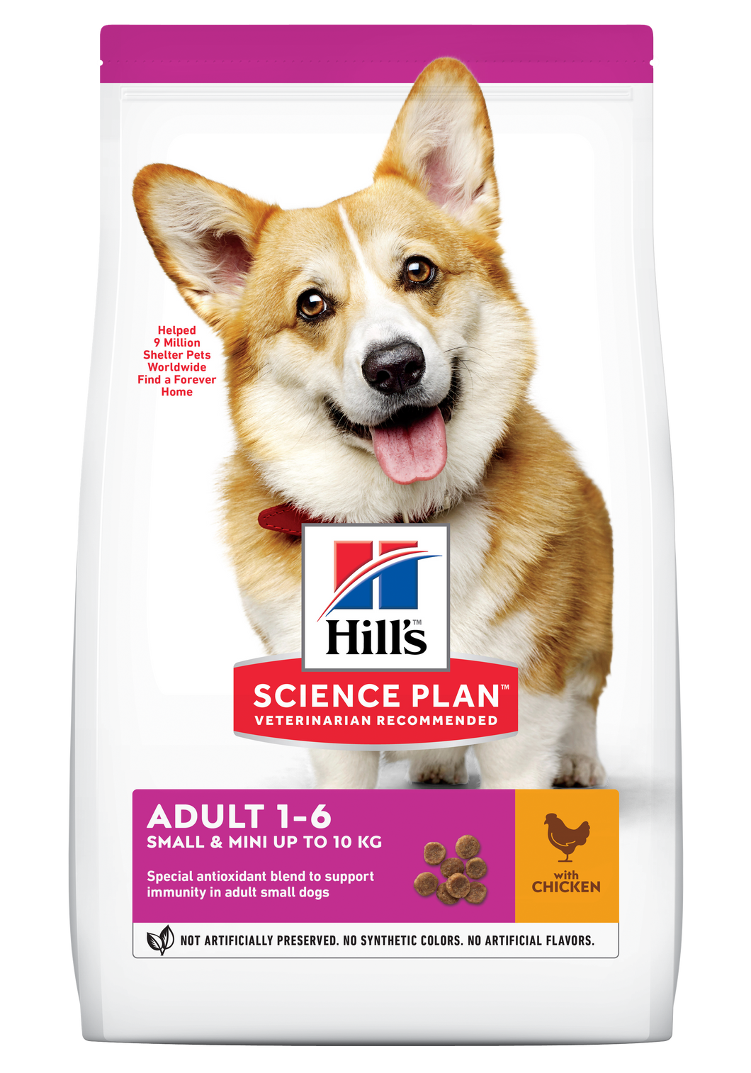 HILL'S SCIENCE PLAN Adult Small & Mini Dry Dog Food Chicken Flavour - 1.5kg, 3kg, 6kg or 10kg