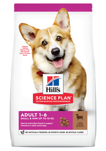 HILL'S SCIENCE PLAN Adult Small & Mini Dry Dog Food Lamb & Rice Flavour - 1.5kg or 6kg