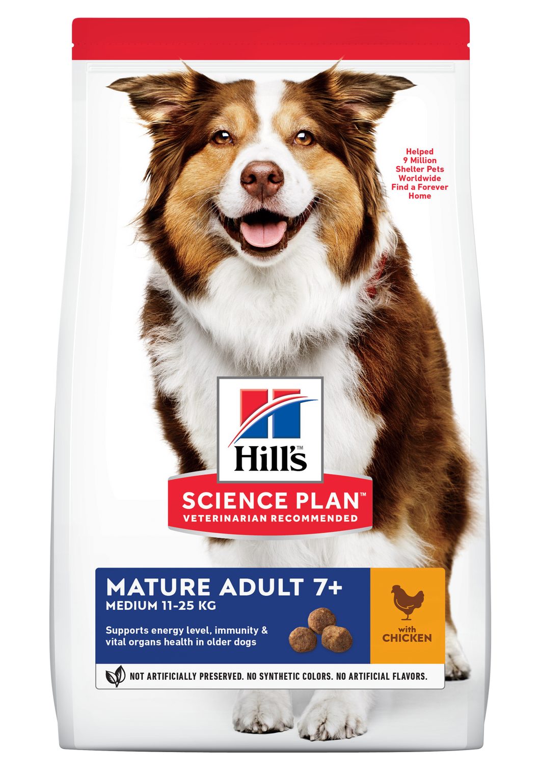 HILL'S SCIENCE PLAN Mature Adult Medium 7+ Dry Dog Food Chicken Flavour 2.5kg or 12kg