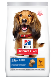 HILL'S SCIENCE PLAN Adult Oral Care Medium Dry Dog Food Chicken - 2kg