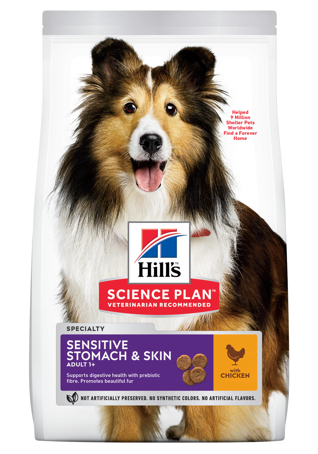 HILL'S SCIENCE PLAN Adult Sensitive Stomach & Skin Medium & Large Breed Dry Dog Food Chicken Flavour