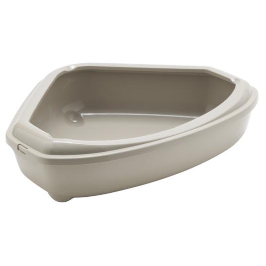 Corner Cat Litter Tray and Rim -  Large