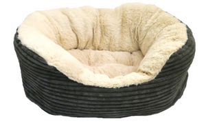 Rosewood Jumbo Plush Cord Dog Bed